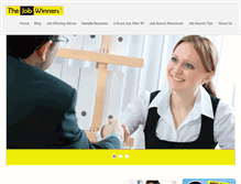 Tablet Screenshot of jobwinners.com.au